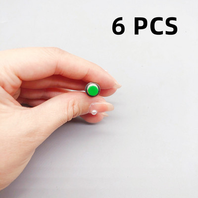 1/6 KOM, 7 mm, mini okrugli trenutni prekidač s gumbom Pritisnite samoresetiranje, mikro prekidači, normalno otvoreni 1NO, normalno zatvoreni 1NC