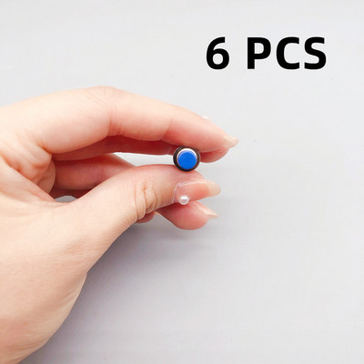 1/6 KOM, 7 mm, mini okrugli trenutni prekidač s gumbom Pritisnite samoresetiranje, mikro prekidači, normalno otvoreni 1NO, normalno zatvoreni 1NC