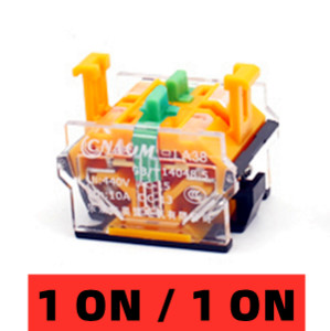 1tk LA38-11BN, ümmargune toitelüliti, hetkeline/lukustamine, elektriseadmed, 10A440VAC, EI/NC, käivitus ja seiskamine, kontaktid, valgus puudub