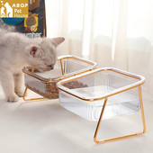 Neklizajuće zdjelice za kućne ljubimce za mačke Hrana Zdjela za vodu za mačke Dvostruka zdjelica za mačke Zdjela za pse Hranjenje kućnih ljubimaca Hranilica za pse Zaštita vrata maternice