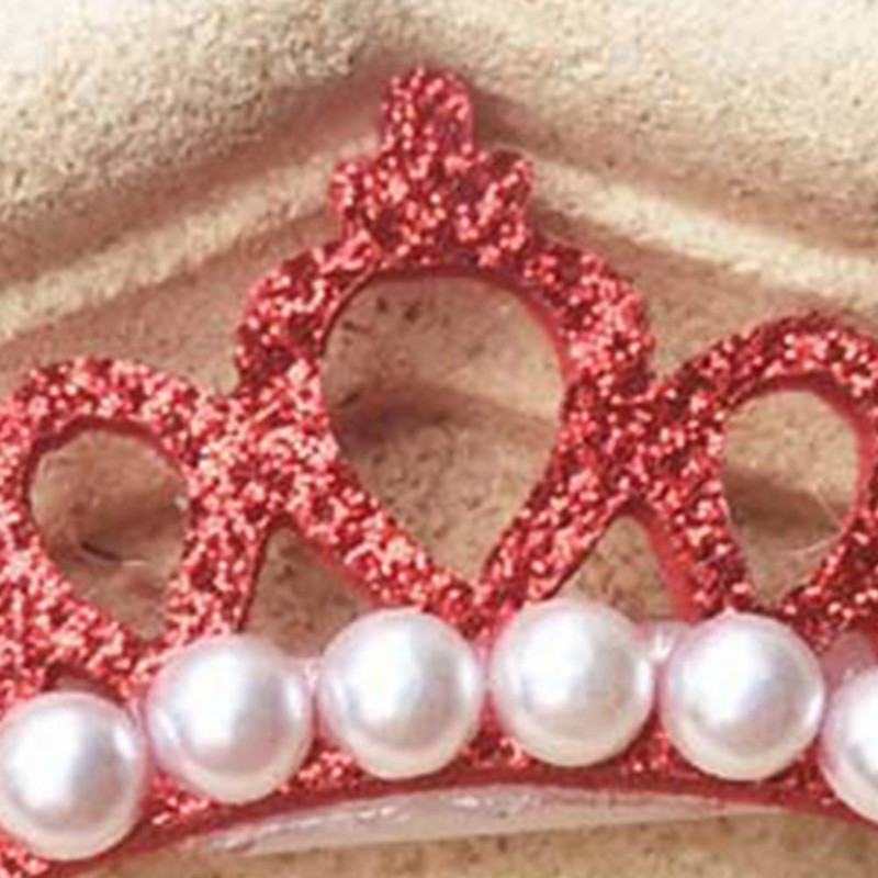 2 vnt. naminių gyvūnėlių plaukų segtukai dirbtinio perlo karūnėlės formos galvos puošmena poliesteris, gražūs naminių šunų plaukų segtukai meškiukui