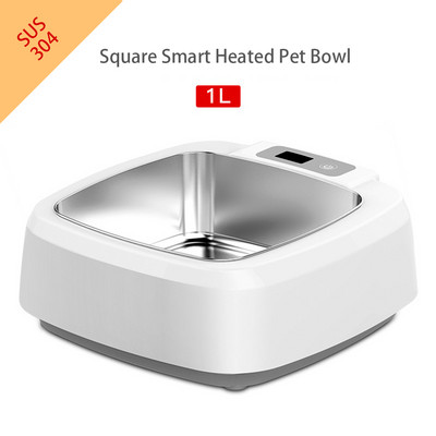 Încălzirea hranei pentru animale de companie Menține temperatura constantă Hrănitor de apă pentru pisici și câini Bol din oțel inoxidabil Încălzire pentru animale de companie Hrănitor cu apă