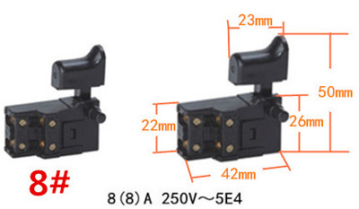 Miniatuurse elektritööriista lüliti kiiruse reguleerimise päästiku nupp nurklihvija elektrilise löökpuurimisseadme tarvikutele