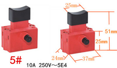 Miniatuurse elektritööriista lüliti kiiruse reguleerimise päästiku nupp nurklihvija elektrilise löökpuurimisseadme tarvikutele