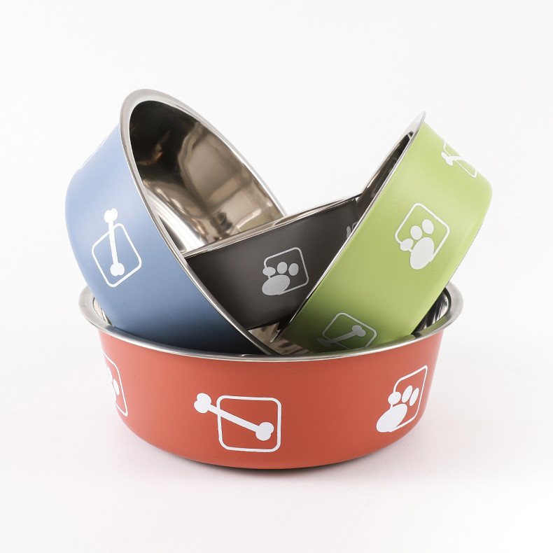 Neslīdoši suņu bļodas maziem vidēji lieliem suņu barošanas traukiem dzērājiem nerūsējošā tērauda lielas ietilpības lolojumdzīvnieku barības konteineru piederumi