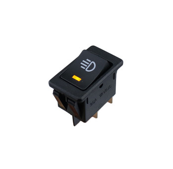 4-пинов LED индикатор Клавиатурен превключвател за включване/изключване на автомобила Рокерен превключвател за шофиране на фар за мъгла Работна светлина Лента за камион