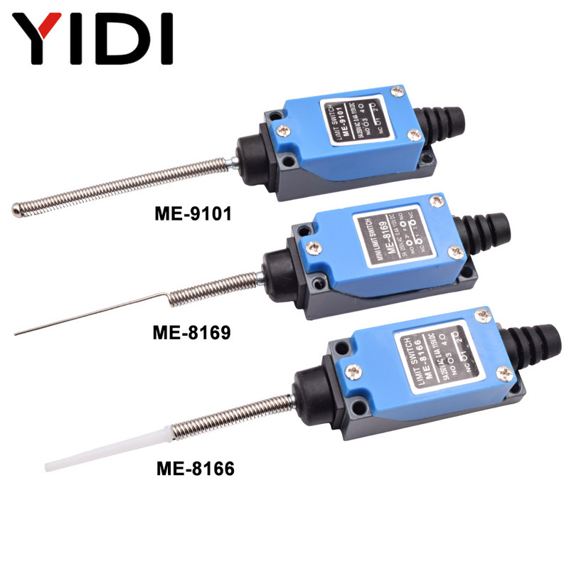 Vodootporni CNC trenutni granični prekidač ME 8108 8111 8122 9101 5A/220V rotirajući valjkasti poluga zatvorena granični prekidač industrijskog stroja