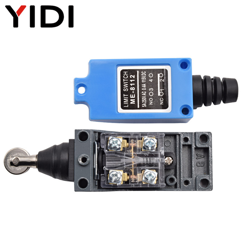 Vodootporni CNC trenutni granični prekidač ME 8108 8111 8122 9101 5A/220V rotirajući valjkasti poluga zatvorena granični prekidač industrijskog stroja