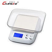 Oriģinālie 500 g / 0,01 g digitālie elektroniskie svari augstas precizitātes LCD svara līdzsvars portatīvie nerūsējošā tērauda virtuves svari rotaslietas