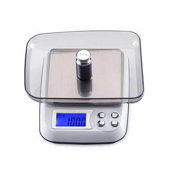 Оригинални 500g / 0.01g цифрови електронни везни високопрецизен LCD баланс на теглото преносима кухненска везна от неръждаема стомана бижута