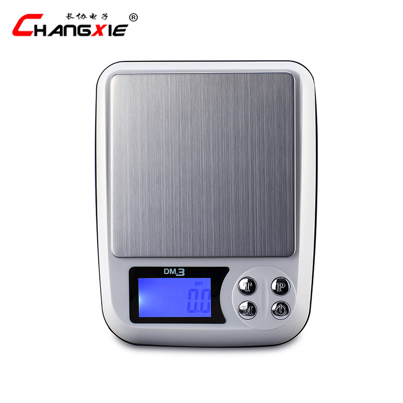 Oriģinālie 500 g / 0,01 g digitālie elektroniskie svari augstas precizitātes LCD svara līdzsvars portatīvie nerūsējošā tērauda virtuves svari rotaslietas