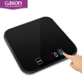 Karstie GASON C1 digitālie virtuves svari elektroniskie pārtikas svari rūdīta stikla svēršanas svari LCD augstas precizitātes mērīšanas instrumenti 15 kg