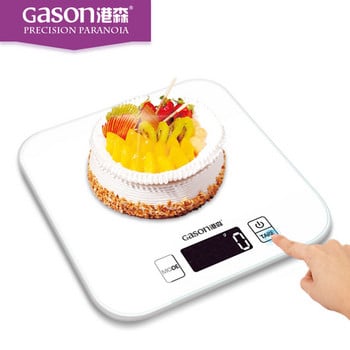 Hot GASON C1 Цифрова кухненска везна Електронна везна за храна Везна от закалено стъкло LCD Високопрецизни измервателни инструменти 15 кг