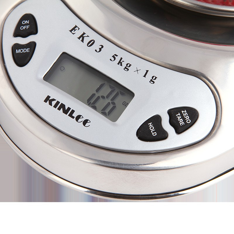 Kvalitetna kuhinjska vaga od nehrđajućeg čelika, precizna elektronička vaga, srebrna kuhinjska oprema za pečenje, 5 kg * 1 g, najprodavanije