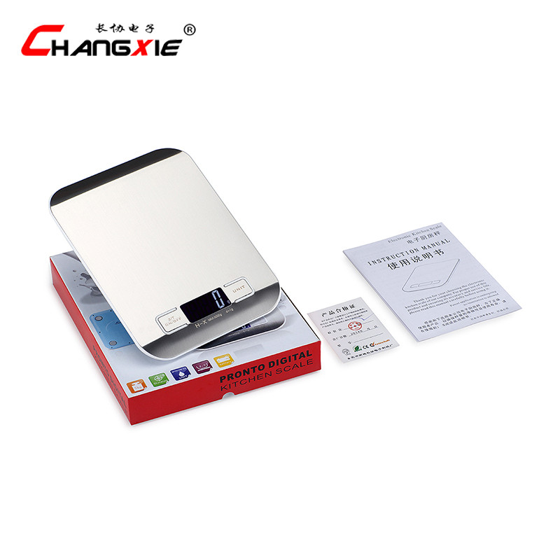 10kgx1g Elektronske vage Kuhinjski digitalni nakit Vage za hranu Smart LCD Mi Vage za vaganje od nehrđajućeg čelika