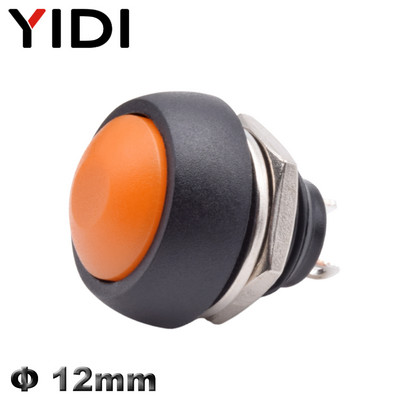 5/10 komada PBS 33B Mini Samll Plastična tipka Okrugla glava UKLJUČENO ISKLJUČENO Trenutni prekidač 2 Pin 12 mm Vodootporan Power Reset Bez zaključavanja