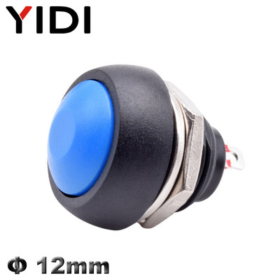 5/10 komada PBS 33B Mini Samll Plastična tipka Okrugla glava UKLJUČENO ISKLJUČENO Trenutni prekidač 2 Pin 12 mm Vodootporan Power Reset Bez zaključavanja