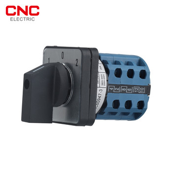 CNC 3 позиции 3 възела Универсален превключвател 660V 20A 3 полюса Управление Ротационен превключвател Cam Switch 12 клеми