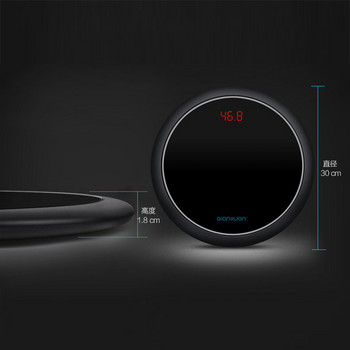 Горещи кръгли подови везни Подово интелигентно тегло за баня Mi Scale Цифрова телесна везна Домакински баланс LCD дисплей с подсветка 180 кг