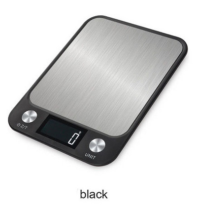 Nova 5 kg LCD digitalna kuhinjska vaga od nehrđajućeg čelika, elektronička džepna vaga za hranu Kuhinjski alati za mjerenje kuhanja