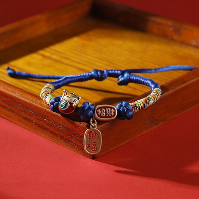 Ukrasna ogrlica za mačke za kućne ljubimce Ručno tkana ogrlica u kineskom stilu Ukrasi za mačke Pribor za mačke Potrepštine za mačiće