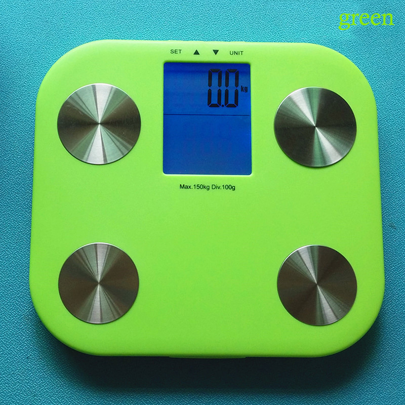 Vruća digitalna vaga za tjelesnu težinu Kupaonska vaga Elektronska podna vaga Veliki HD LCD zaslon Vaga za tjelesnu masnoću 7 Poklon