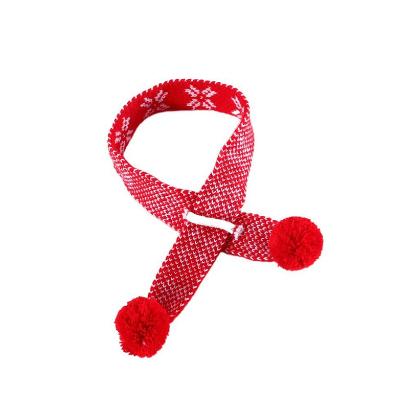 Topli rubac za kućne ljubimce Jednostavan modni pleteni vuneni šal Kreativna karirana odjeća za mačke s pahuljama za pse