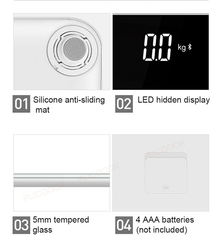 Hot Smart Floor kaal Vannitoas Keharasva kaalu kaal Avaleht KMI kaalumine mi kaal Digitaalne kaalukaal Kaal Humain Panda kingitus