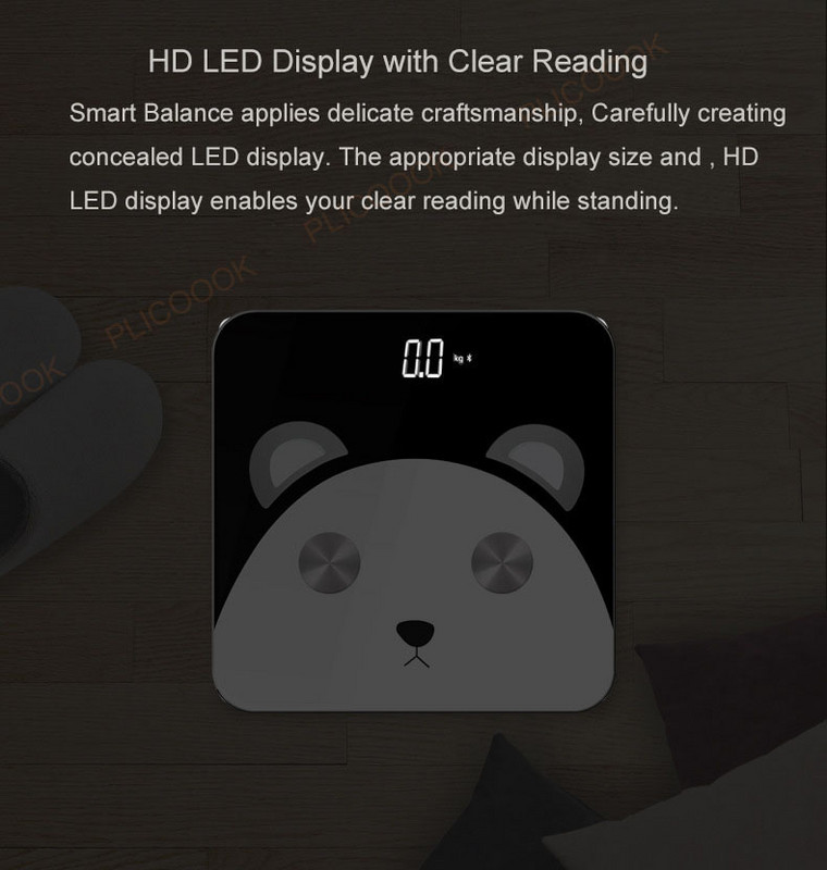 Hot Smart Floor kaal Vannitoas Keharasva kaalu kaal Avaleht KMI kaalumine mi kaal Digitaalne kaalukaal Kaal Humain Panda kingitus