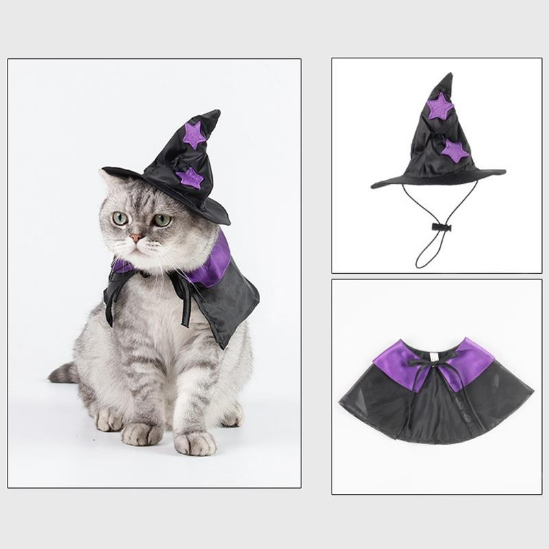 Halloweeni Lemmikkeem Armas kassipoeg Mantliga Koerte Pühade Kostüüm Kutsikas Cosplay Rõivad Festival Kassi Mantel Koerarõivad Lemmikloomatarvikud