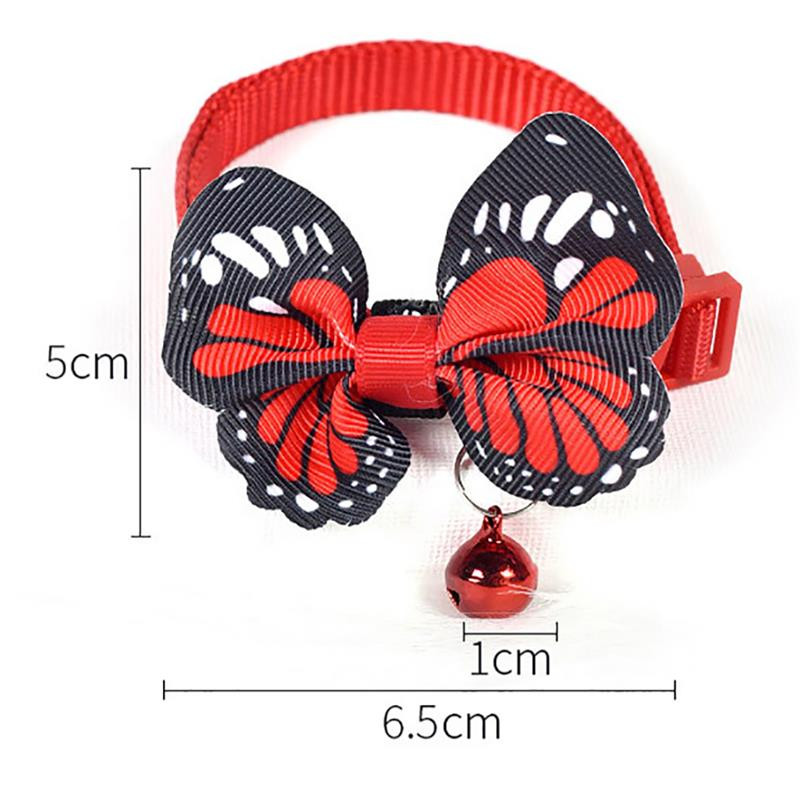 Dorakitten mājdzīvnieku kaklasiksna tauriņš zvana dekors modes kaķēnu kaklasiksna suņu tauriņš kucēns kaklasaite Apģērbu aksesuāri mājdzīvnieku piederumi