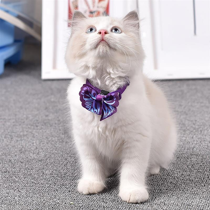 Dorakitten mājdzīvnieku kaklasiksna tauriņš zvana dekors modes kaķēnu kaklasiksna suņu tauriņš kucēns kaklasaite Apģērbu aksesuāri mājdzīvnieku piederumi