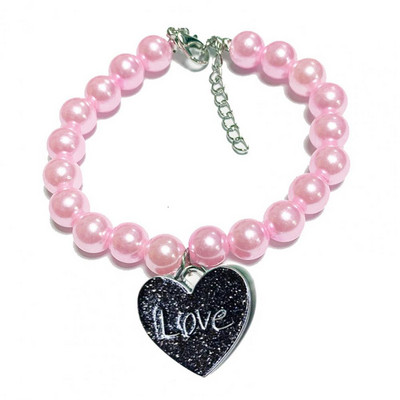 Ogrlica za pse Ogrlica Ogrlica za pse Otporna na koroziju Moderan pribor za kućne ljubimce Umjetni biseri za dekor