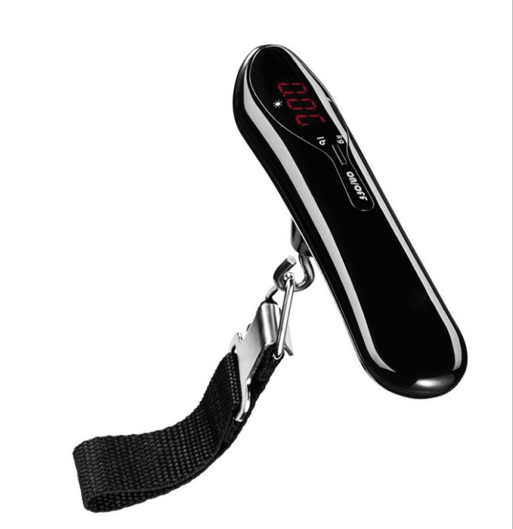 Vaga za prtljagu od 50 kg, elektronička digitalna vaga, udica, težina ribe, mini viseća vaga, džepna, prijenosna uteg LCD zaslon