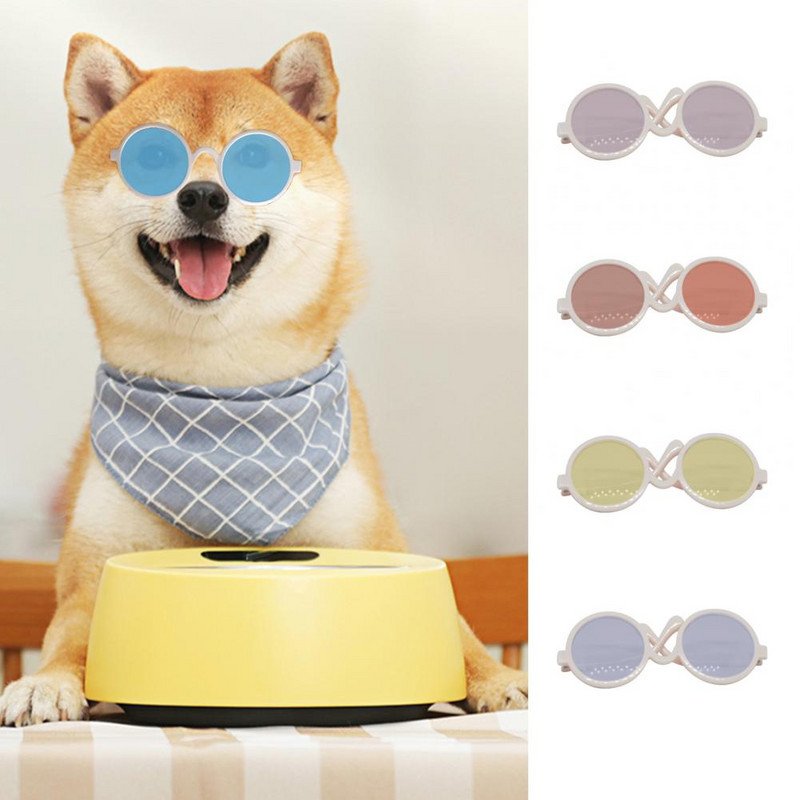 Kulumiskindlad ilusad lemmikloomad armsad vintage ümmargused kassi päikeseprillid Mugavad lemmikloomaprillid, mis on mugavad õues kasutamiseks