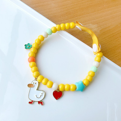 Hong Kong Storm Rich Ogrlica za slatke ljubimce Pribor za kućne ljubimce Teddy Bichon Corgi Cat Slatka ogrlica Ručno izrađene perle Božićni ukrasi