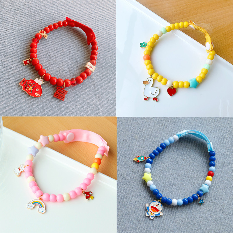 Hong Kong Storm Rich Ogrlica za slatke ljubimce Pribor za kućne ljubimce Teddy Bichon Corgi Cat Slatka ogrlica Ručno izrađene perle Božićni ukrasi