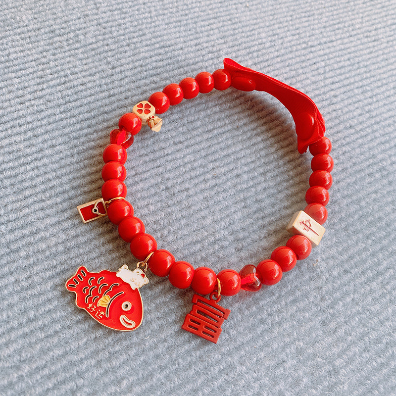 Hong Kong Storm Rich Ogrlica za slatke ljubimce Pribor za kućne ljubimce Teddy Bichon Corgi Cat Slatka ogrlica Ručno izrađene perle Božićni ukrasi