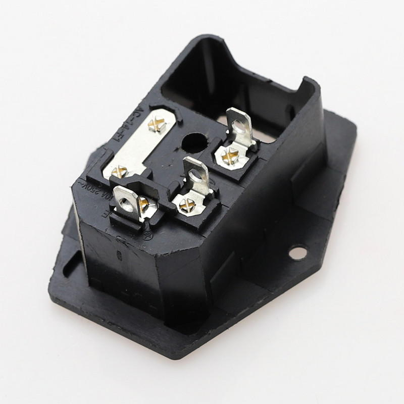 1 set 10A 250V utikač modula ulaznog modula Preklopni prekidač Muška utičnica 3 pina IEC320 C14 prekidač + osigurač Novo