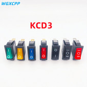 1/5 KOM,KCD3,preklopnik,ON-OFF,bakrena točka,3 pina,električna oprema sa prekidačem za svjetlo,16A 250VAC/ 20A 125VAC,gumb