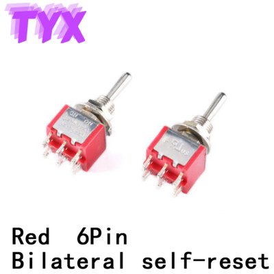 5kom Preklopni prekidač Preklopni prekidač MTS-102-103-202-403-223 Preklopni prekidač Trenutačno samoresetiranje Samozaključavanje 120VAC 6A