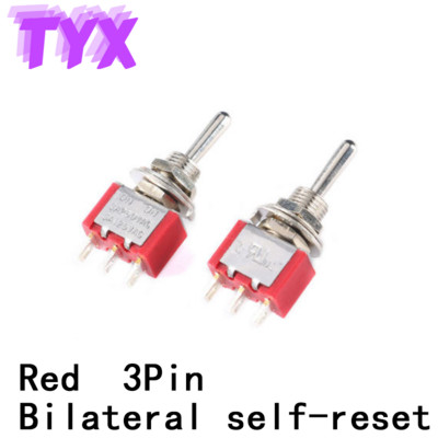 5kom Preklopni prekidač Preklopni prekidač MTS-102-103-202-403-223 Preklopni prekidač Trenutačno samoresetiranje Samozaključavanje 120VAC 6A