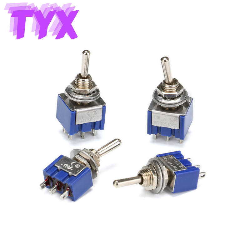 5kom Preklopni prekidač Preklopni prekidač MTS-102-103-202-403-223 Preklopni prekidač Trenutačno samoresetiranje Samozaključavanje 120VAC 6A