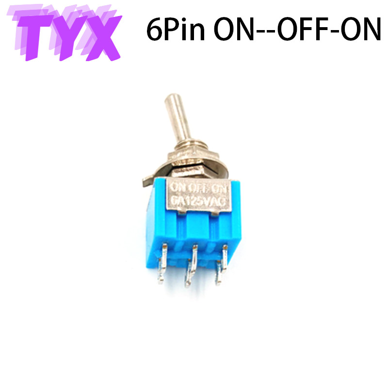 5kom Preklopni prekidač Preklopni prekidač MTS-102-103-202-403-223 Preklopni prekidač Trenutačno samoresetiranje Samozaključavanje 120VAC 6A