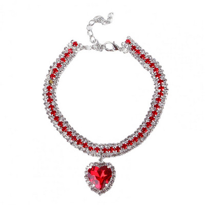 Ogrlica za kućne ljubimce Nakit za kućne ljubimce otporan na blijeđenje Ogrlica sa svjetlucavim kamenčićima Ogrlica za kućne ljubimce