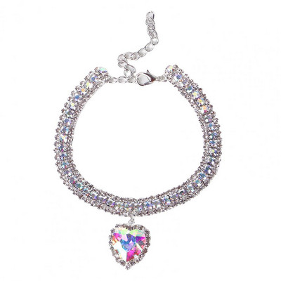 Ogrlica za kućne ljubimce Nakit za kućne ljubimce otporan na blijeđenje Ogrlica sa svjetlucavim kamenčićima Ogrlica za kućne ljubimce