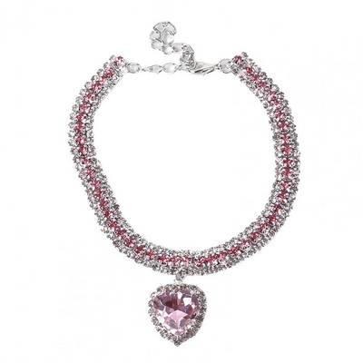 Ogrlica za kućne ljubimce Nakit za kućne ljubimce otporan na blijeđenje Ogrlica sa svjetlucavim kamenčićima Ogrlica za kućne ljubimce