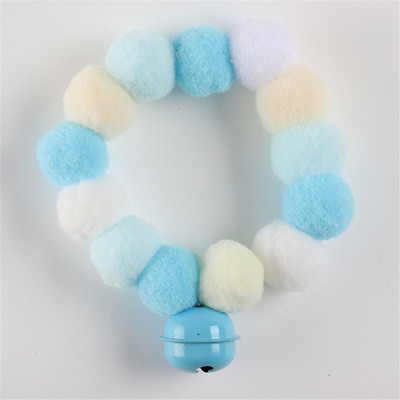 Κρεμαστό με μαλακό κουδούνι για κουτάβι Χαριτωμένο κολάρο γάτας Κολιέ κολιέ μπάλα με γούνα Αξεσουάρ για κατοικίδια