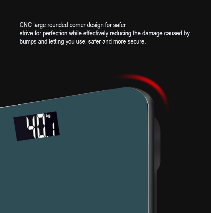 Nova pametna podna vaga Digitalna kupaonska vaga za tjelesnu težinu Kućanska vaga za tjelesnu ravnotežu Escalimetro Mini Weegschaal 180 kg