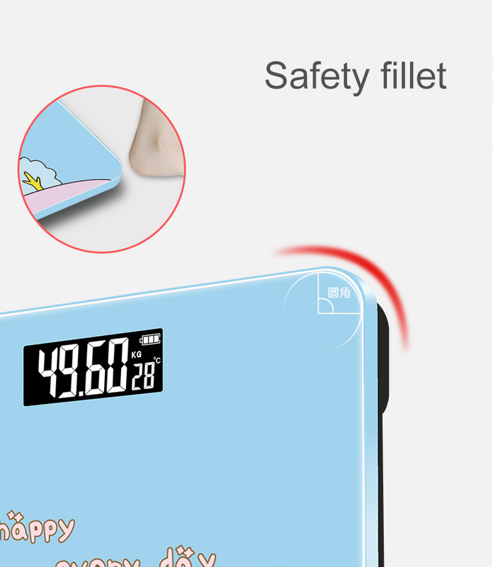 Multikas nutikas digitaalne kehakaal Vannitoa minielektroonilised põrandakaalud Kere Kodu Tasakaal Värvid Lapsele Kingitus